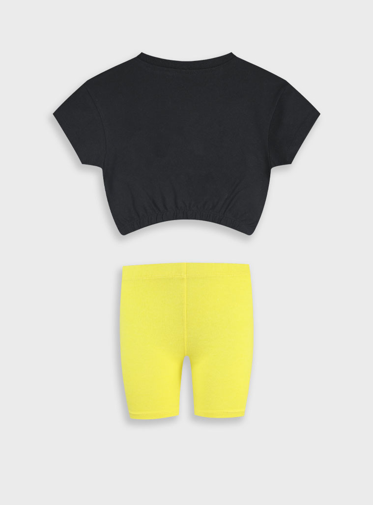 Σετ με τύπωμα για κορίτσι | ΝΕΟΝ ΠΡΑΣΙΝΟ