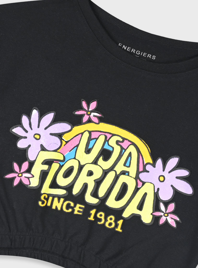 Σετ με τύπωμα για κορίτσι | ΝΕΟΝ ΠΡΑΣΙΝΟ