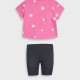 Set with print for girls | BLACK