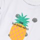 Set with print for girls | PARROT GREEN