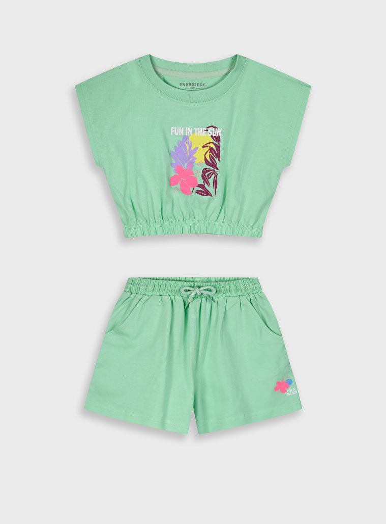 Set with print for girls | PEANUT