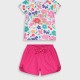 Set with print for girls | FUCSHIA
