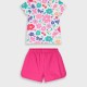 Set with print for girls | FUCSHIA