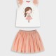 Set shirt with skirt | PINK