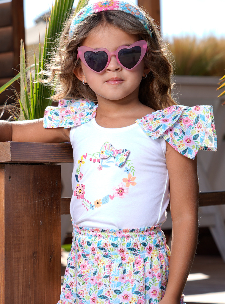 Σετ μπλούζα με φούστα | ΦΛΟΡΑΛ