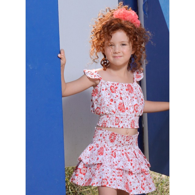 Set of top with skirt | ALL OVER PRINT