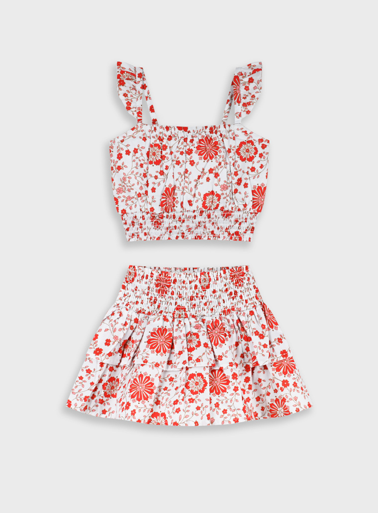 Set of top with skirt | ALL OVER PRINT