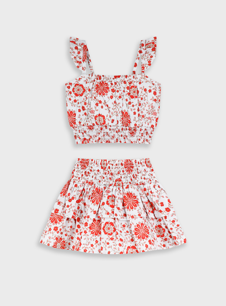 Set of top with skirt | ALL OVER PRINT