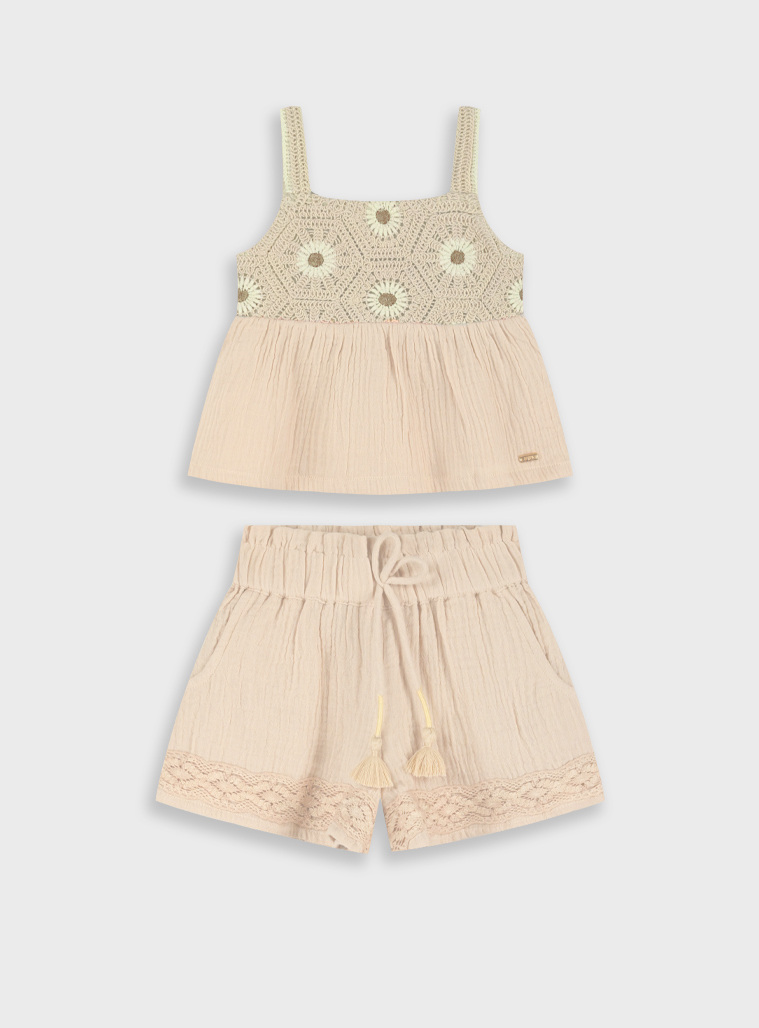Set top with shorts | SAND