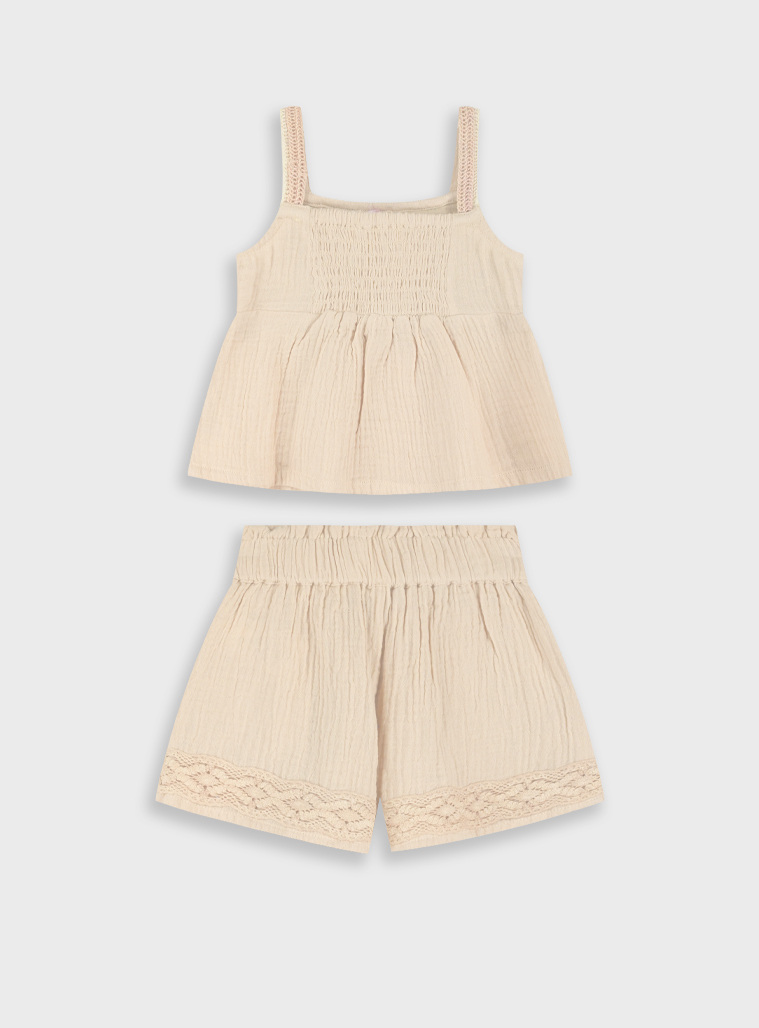 Set top with shorts | SAND
