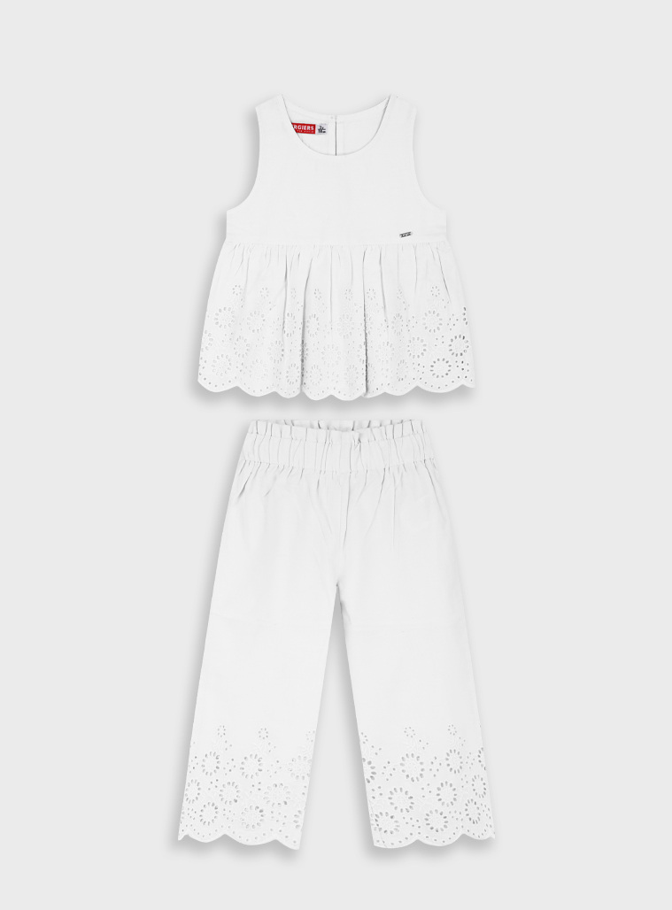 Σετ μπλούζα με παντελόνα | ΛΕΥΚΟ