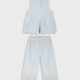 Set shirt with culottes | LIGHT BLUE