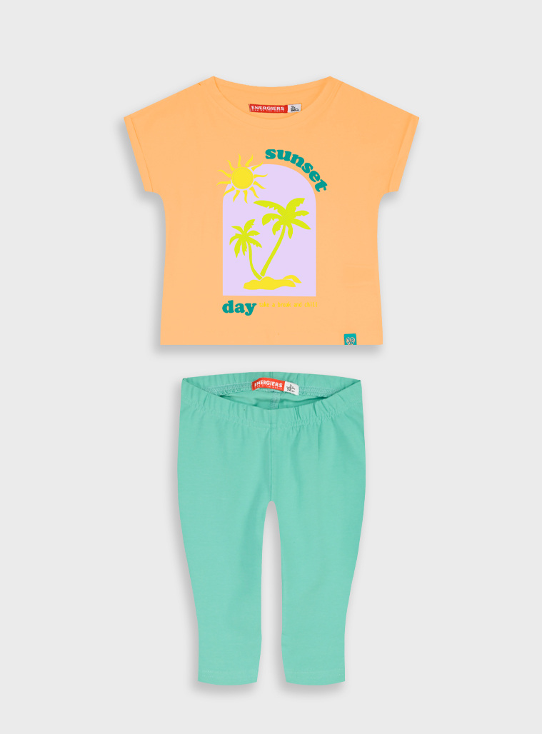 Set of shirt with leggings | Emerald