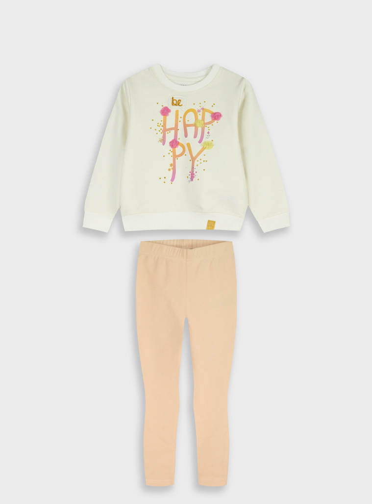 Set of shirt with leggings | APRICOT