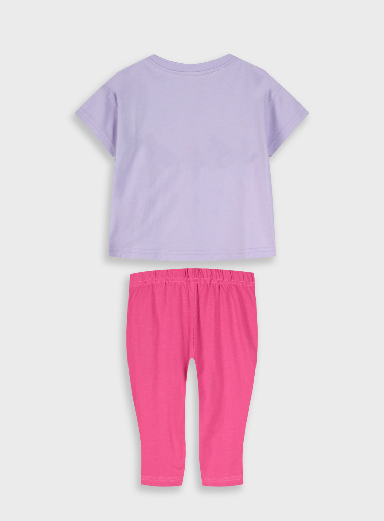 Set of t-shirt with leggings | FUCSHIA