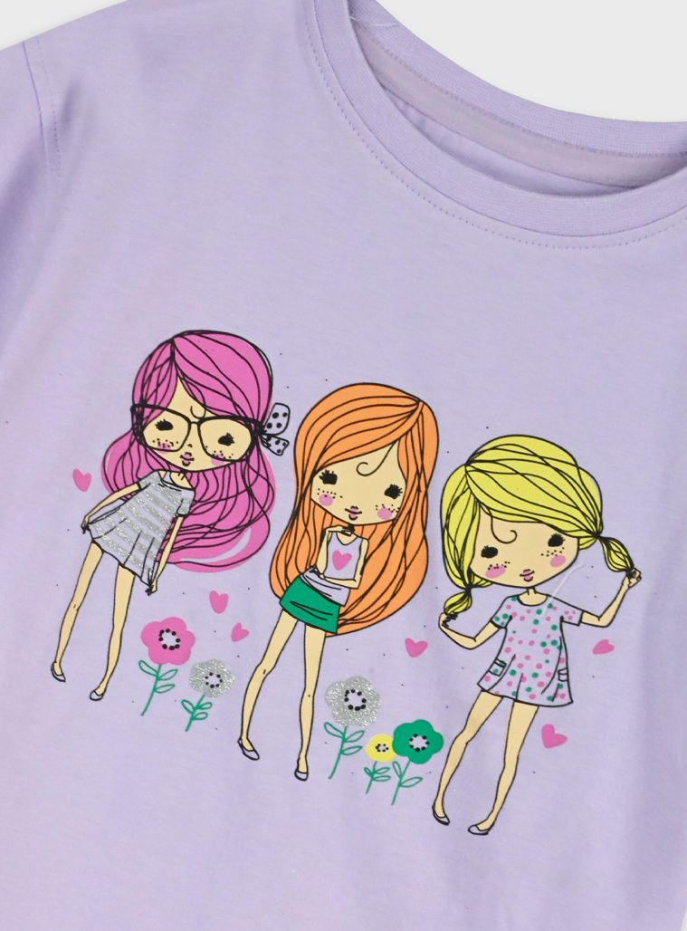 Set of t-shirt with leggings | FUCSHIA