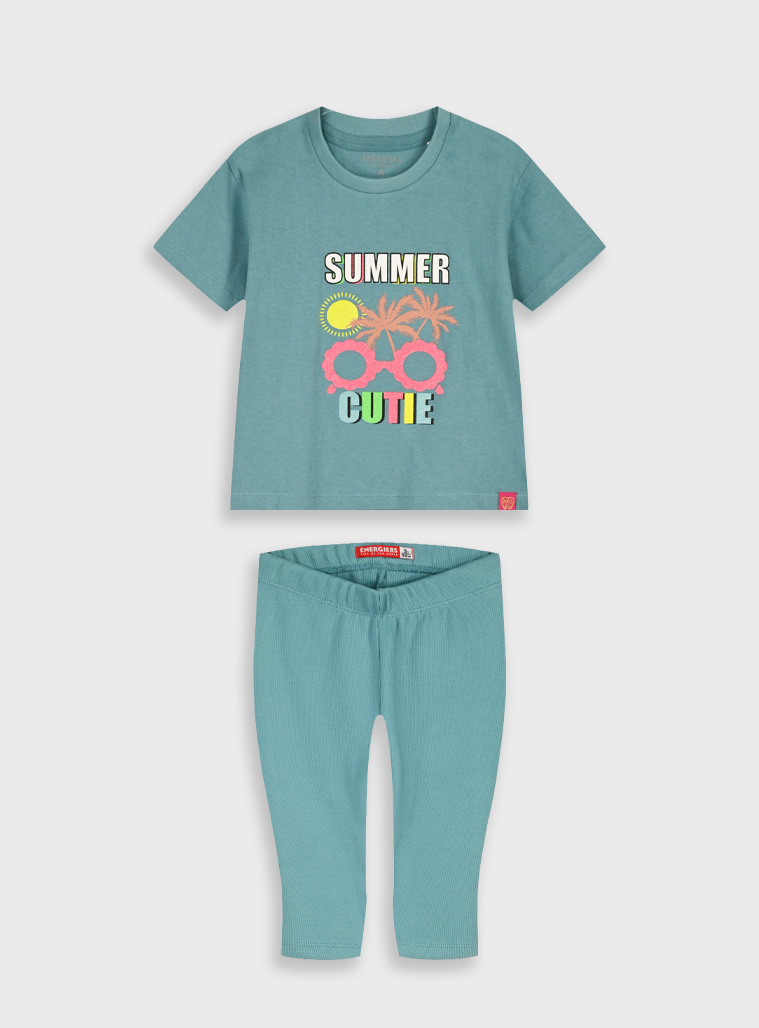 Set of t-shirt with leggings | AQUA