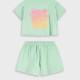 Set of shirt with shorts | MINT GREEN