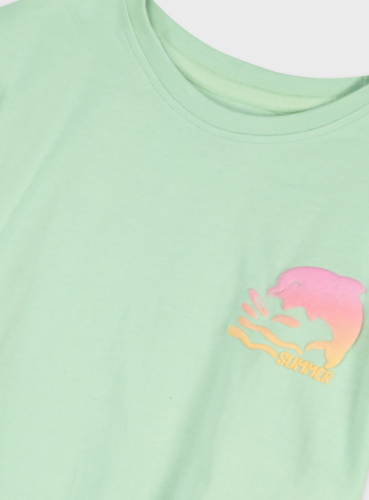 Set of shirt with shorts | MINT GREEN