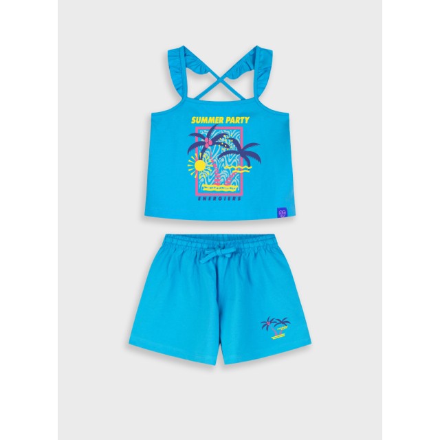 Set of shirt with shorts | TURQUOISE