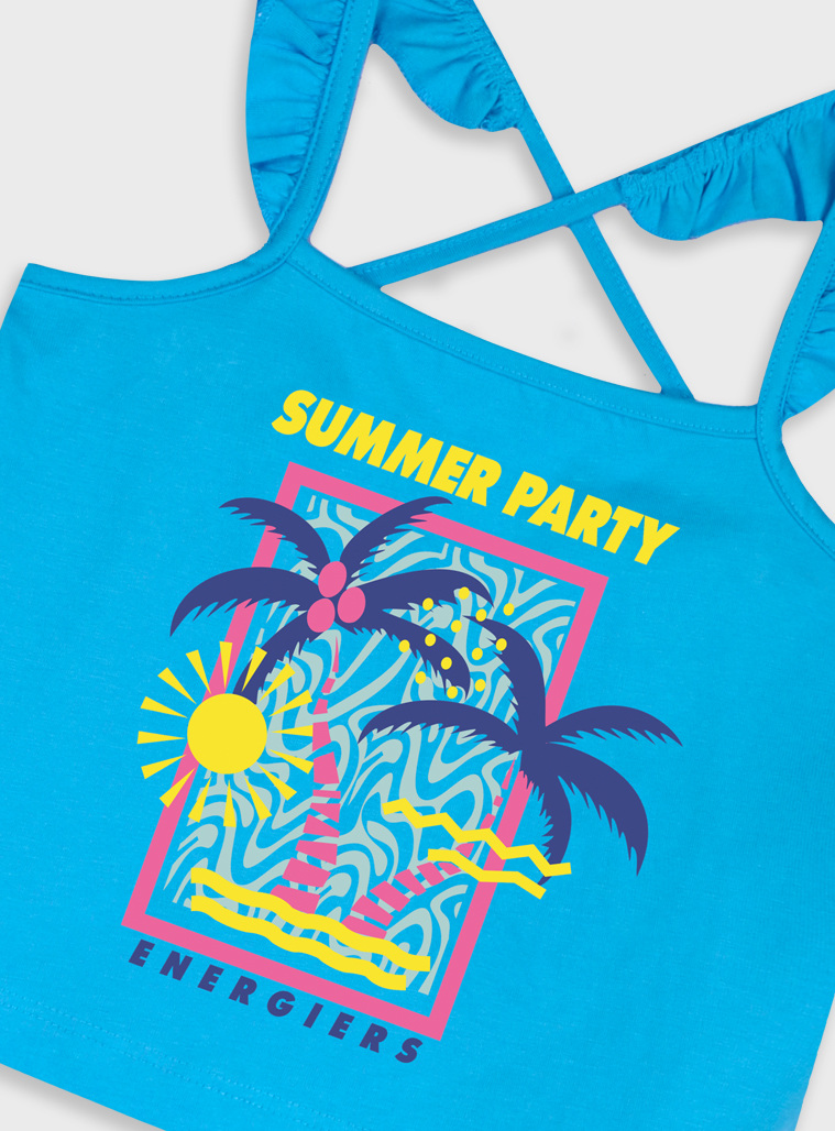 Set of shirt with shorts | TURQUOISE