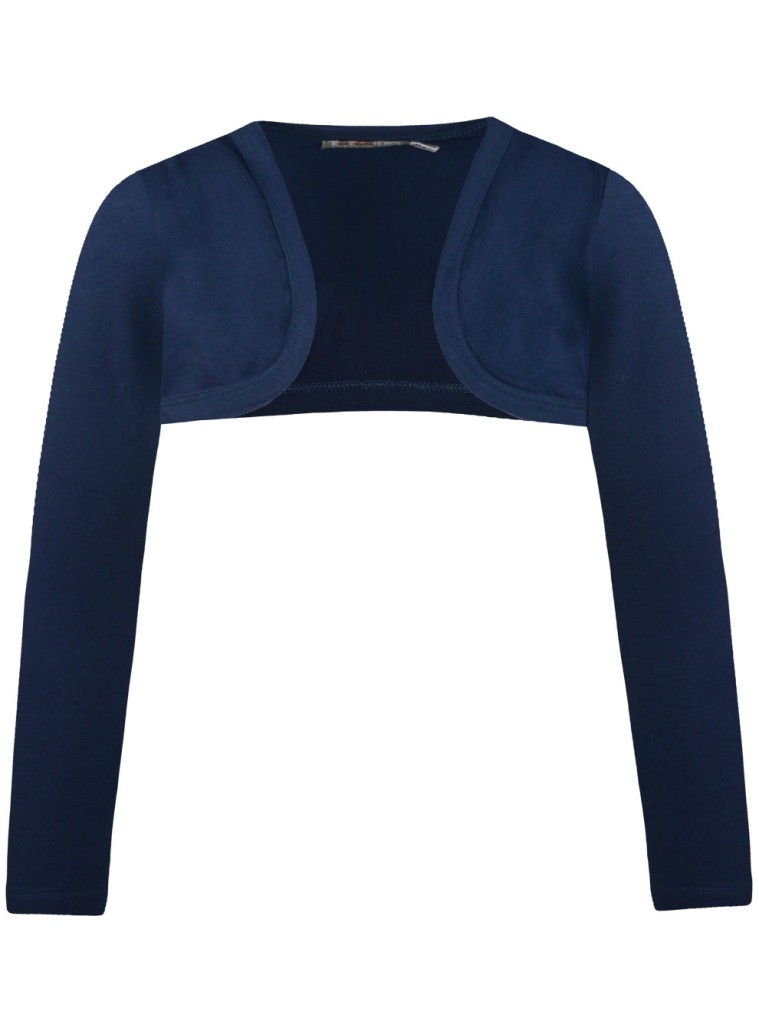 Basic Line bolero for girls | NAVY