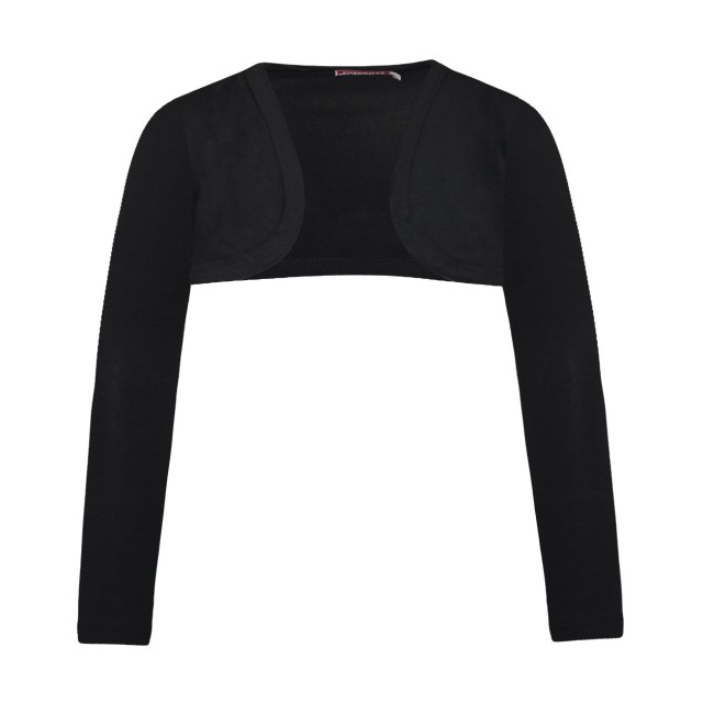Basic Line bolero for girls | BLACK