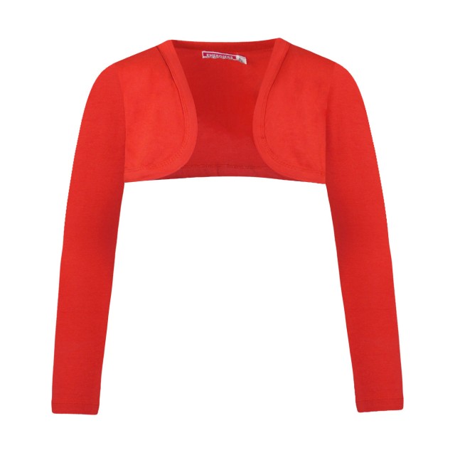 Basic Line bolero for girls | RED