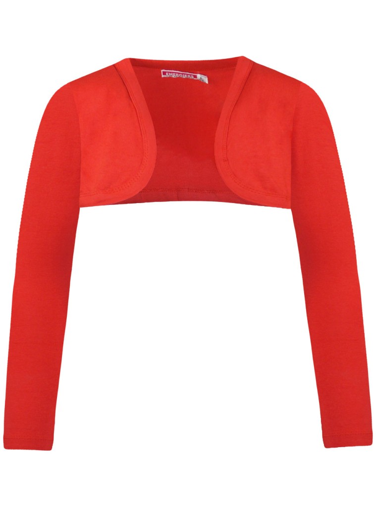 Basic Line bolero for girls | RED