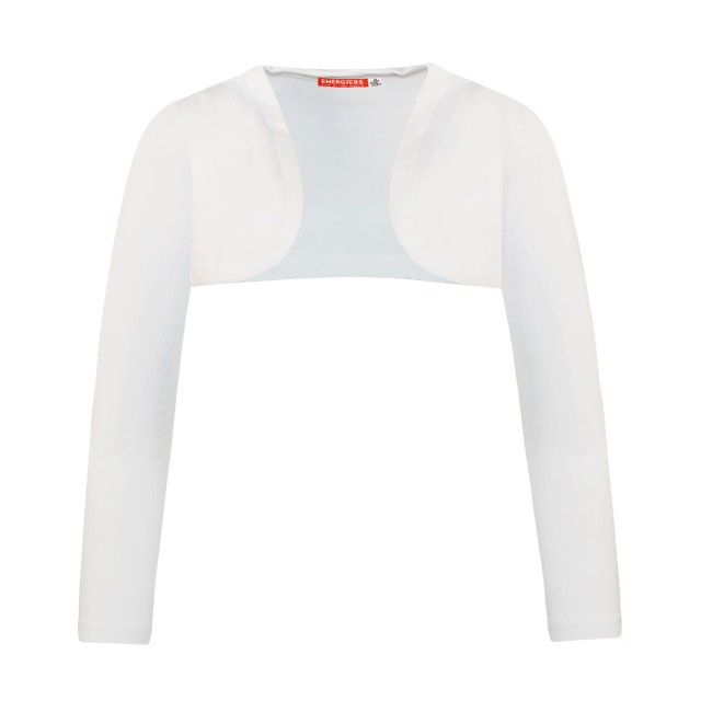 Basic Line bolero for girls | WHITE