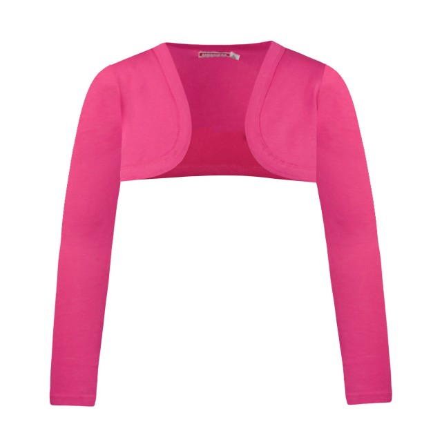 Basic Line bolero for girls | FUCSHIA