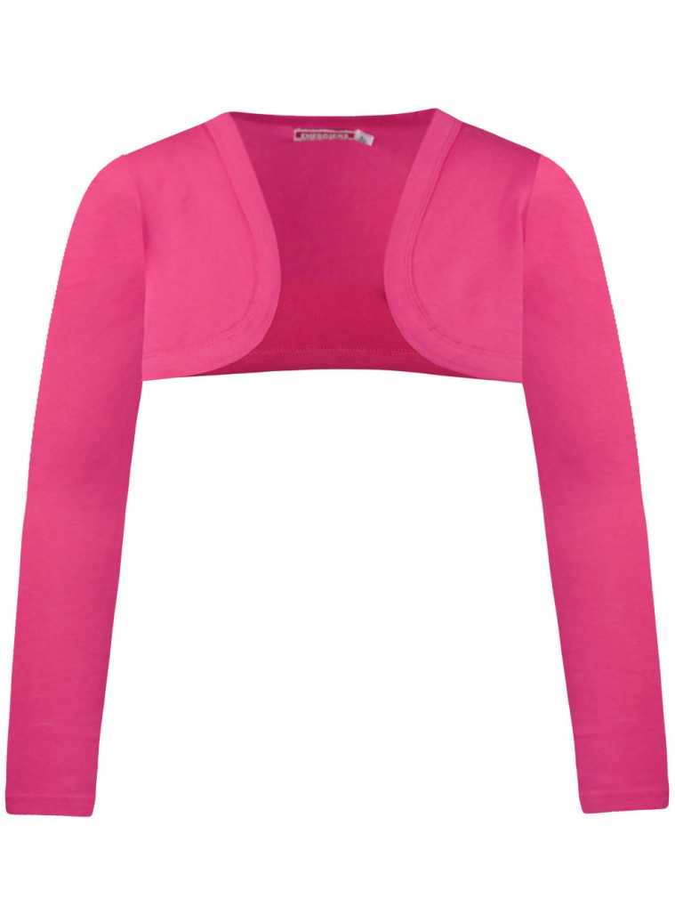 Basic Line bolero for girls | FUCSHIA