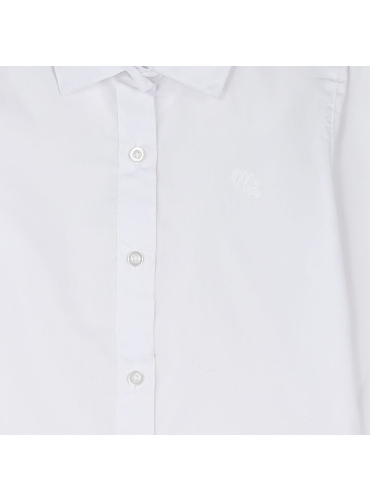 Energiers Basic Line button down shirt for girls | WHITE