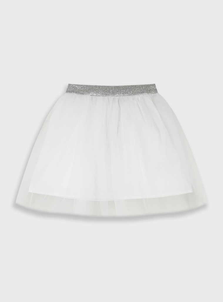 Energiers Basic Line φούστα με τούλι για κορίτσι | ΛΕΥΚΟ