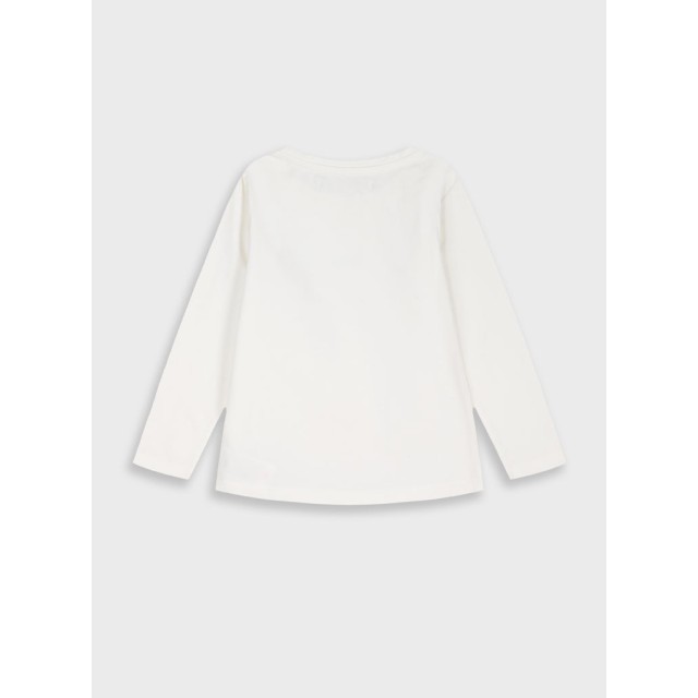 Energiers Basic Line shirt for girls | ECRU Energiers Basic Line shirt for girls | ECRU