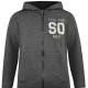 Energiers Basic Line fleece jacket with hood and glitter details | BLACK Energiers Basic Line fleece jacket with hood and glitter details | BLACK