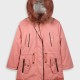 Coat with hood for girls | PINK
