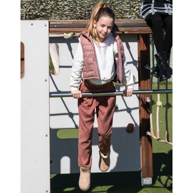 Trousers with frills | TERRACOTTA