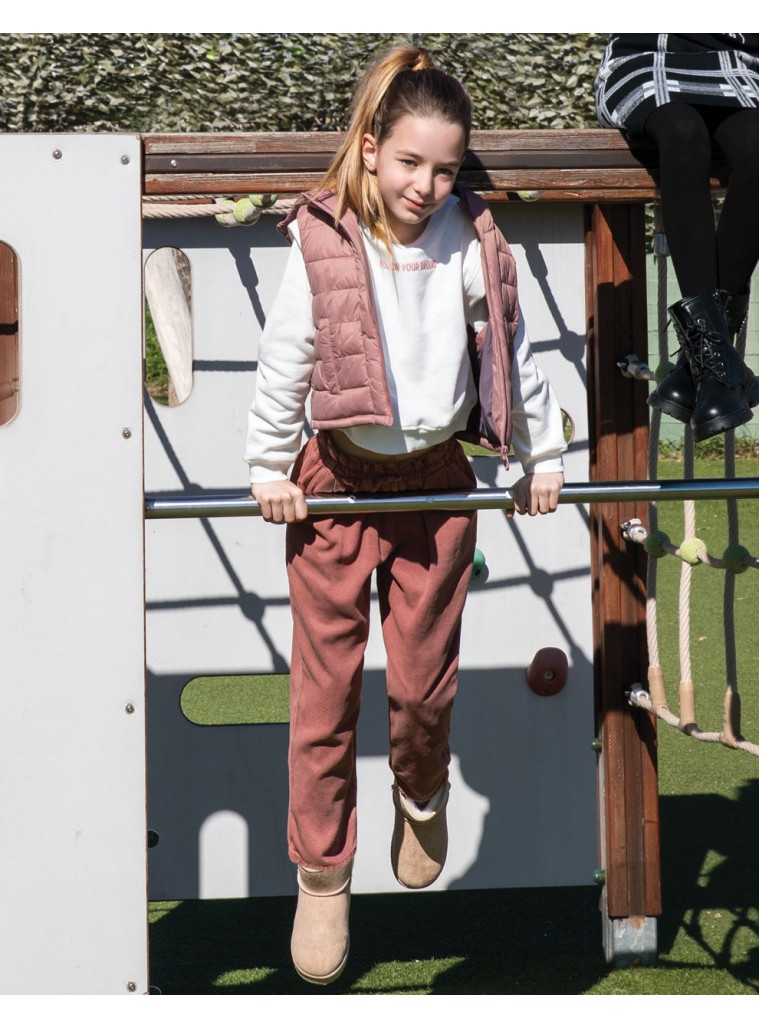 Trousers with frills | TERRACOTTA Trousers with frills | TERRACOTTA