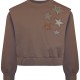Fleece blouse with stars | CAPUCCINO