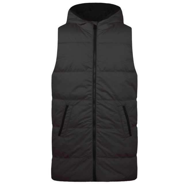 Long sleevless jacket-Available at size No 18 | BLACK