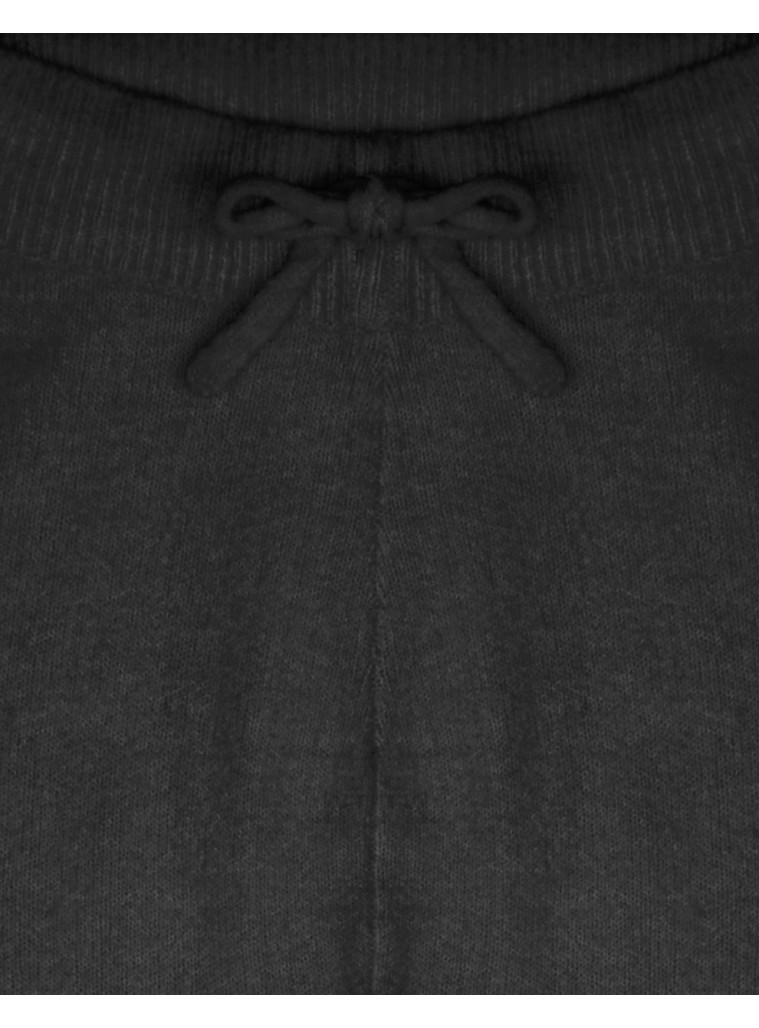 Πλεκτό μονόχρωμο παντελόνι με κορδόνι για κορίτσι | ΜΑΥΡΟ Πλεκτό μονόχρωμο παντελόνι με κορδόνι για κορίτσι | ΜΑΥΡΟ