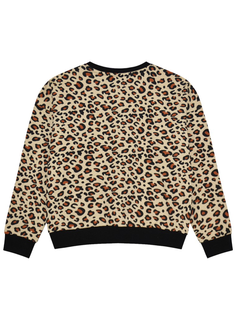 Μπλούζα φούτερ animal print λεοπάρ για κορίτσι | ΕΜΠΡΙΜΕ Μπλούζα φούτερ animal print λεοπάρ για κορίτσι | ΕΜΠΡΙΜΕ