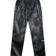 Imitation leather pants for girls | BLACK