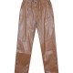 Imitation leather pants for girls | MOCHA MOUSSE