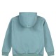 Girl΄s fleece blouse with hood and velour print | MINT GREEN