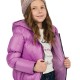 Girl΄s short puffer jacket with hood | DAHLIA