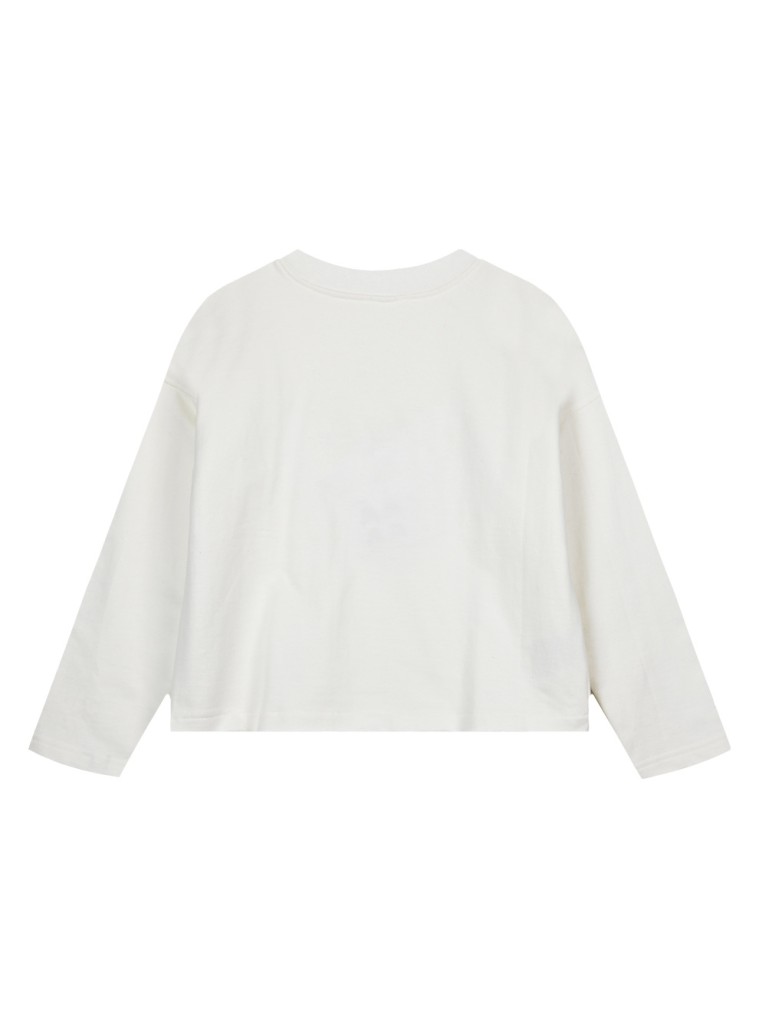 Μπλούζα φούτερ με κέντημα για κορίτσι | ΕΚΡΟΥ