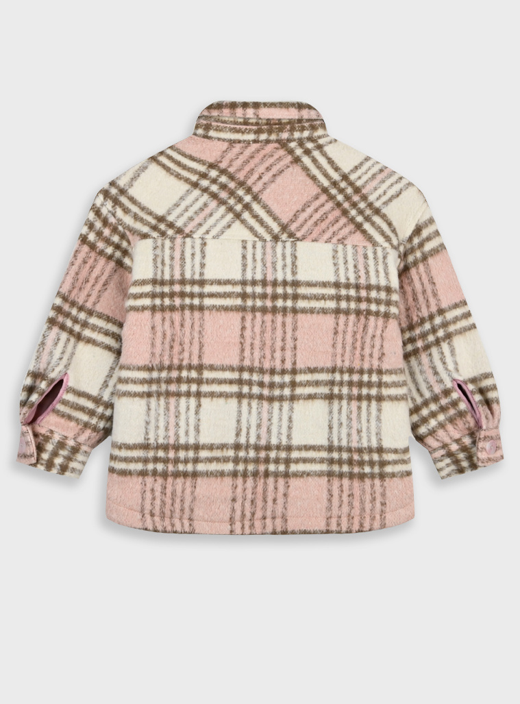 Girl΄s oversized checkered jacket | CHECK