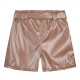 Imitation leather shorts for girls | MOCHA MOUSSE